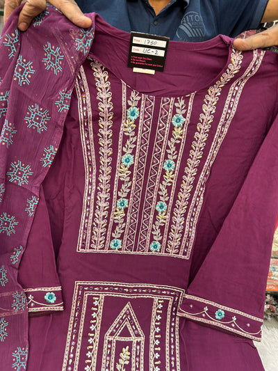 Embroided karachi suit 567