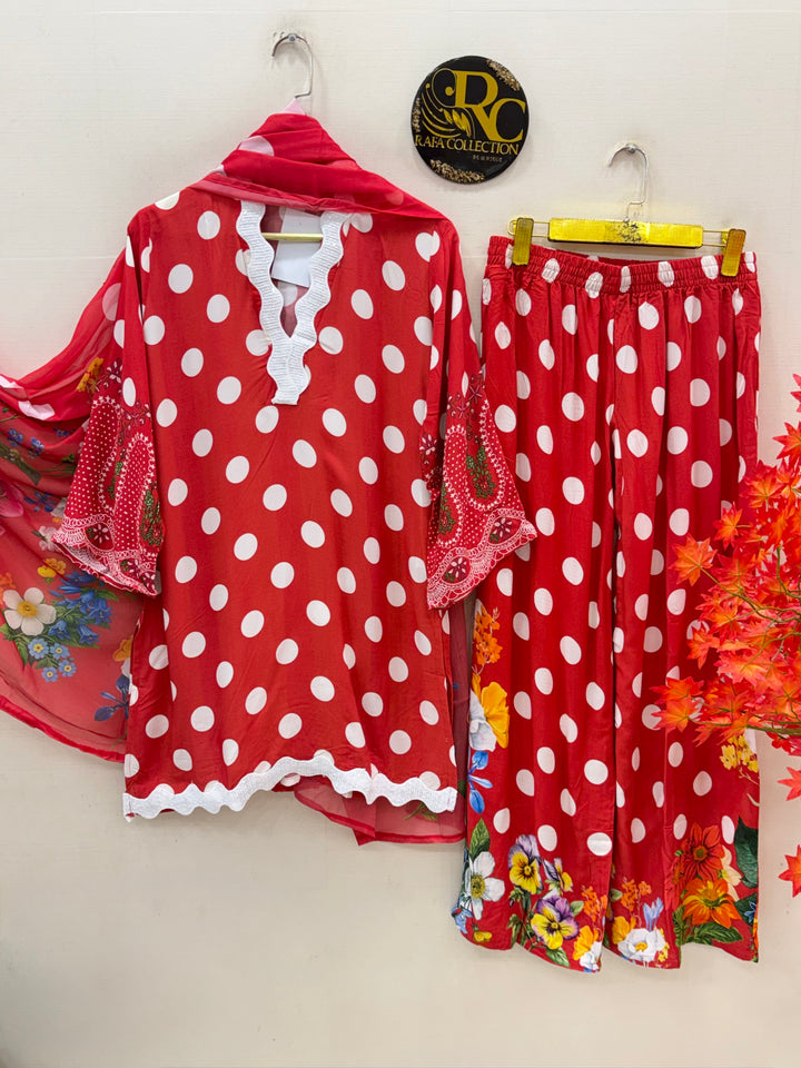 Polka dot suits