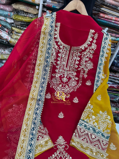 Georgette Unstitch Suit 1647