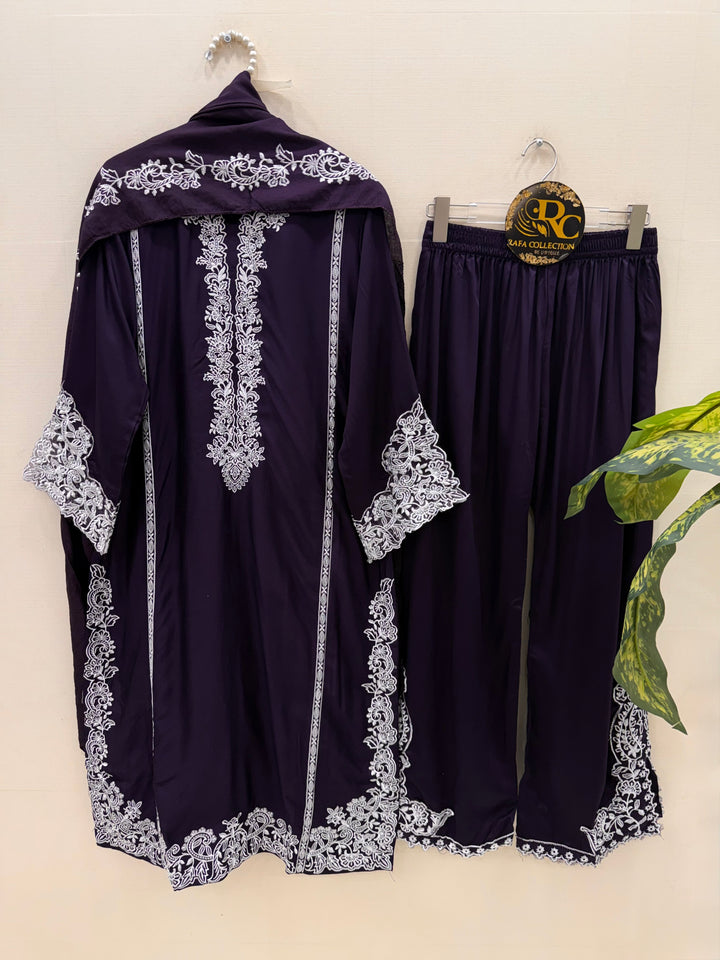 Embroidered plazzo suits
