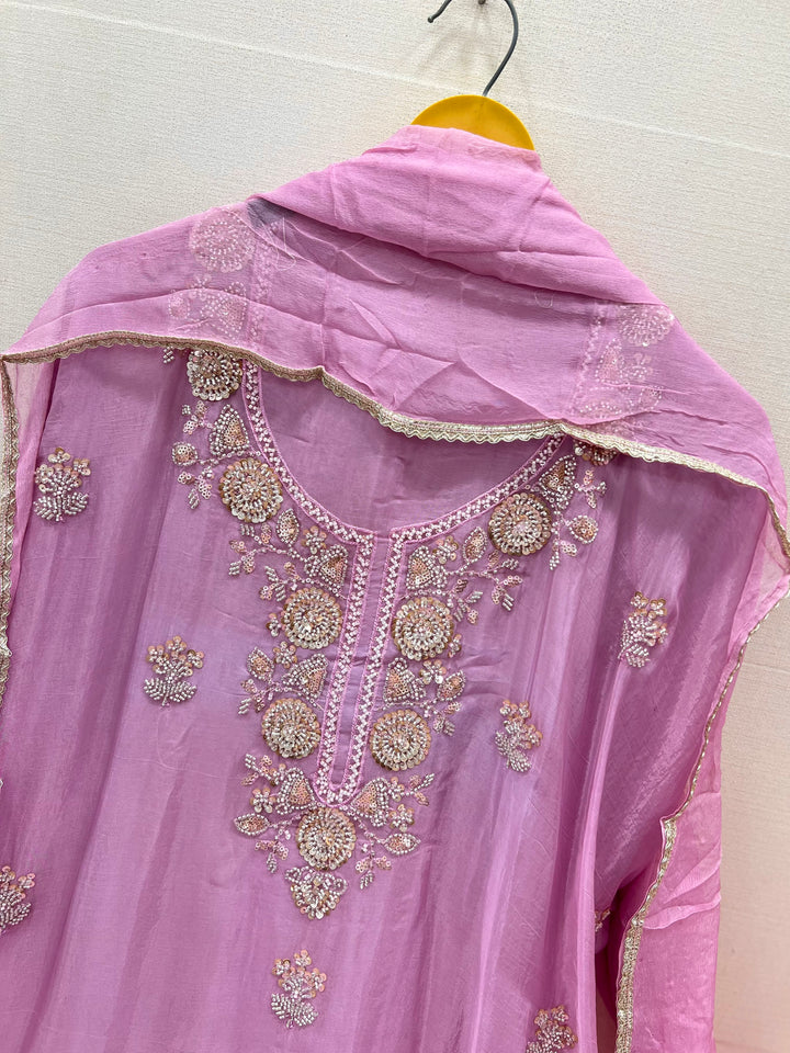 Organza unstitched suits