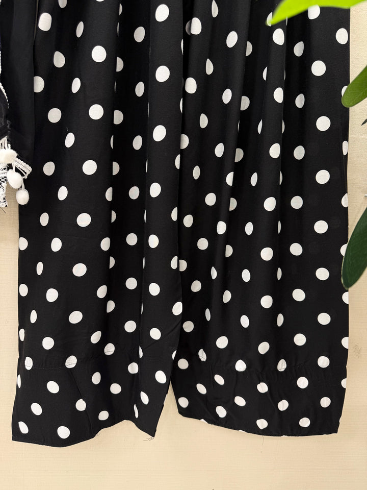 polka dot Pakistani Farshi suits