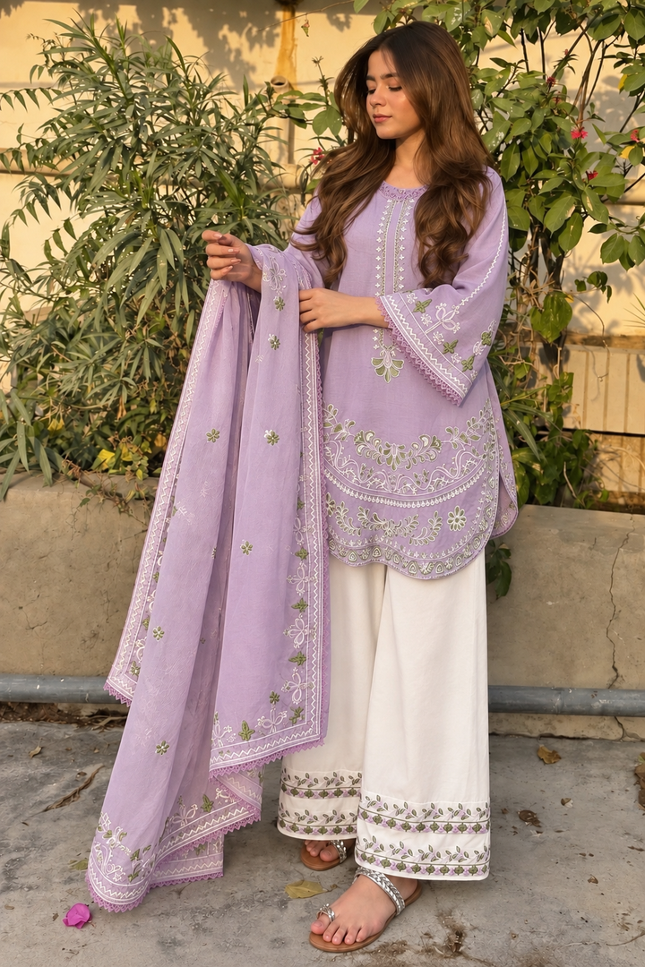 Cotton Embroidered Suits
