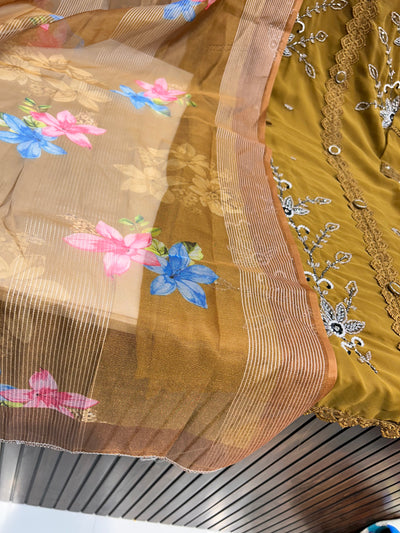Georgette Handwork Suit 1580