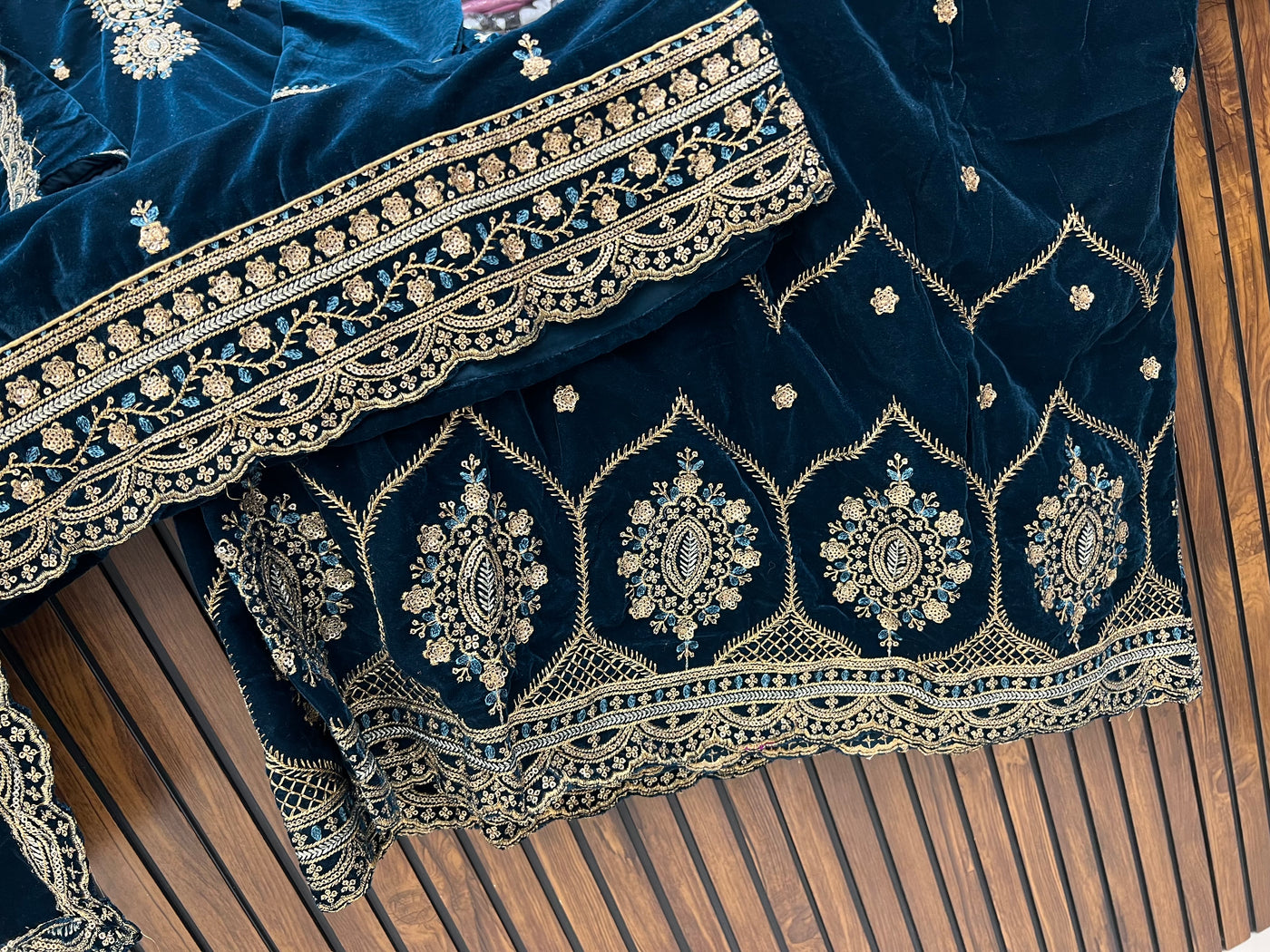 Velvet sharara Suits 586