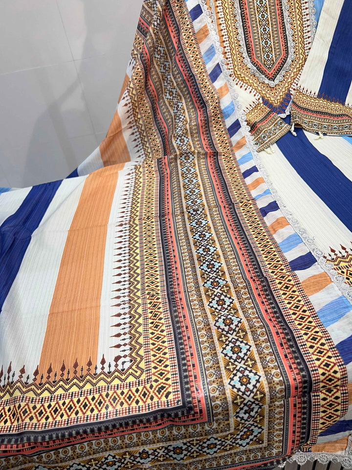 LUXURIOUS LAWN SUITS 3622