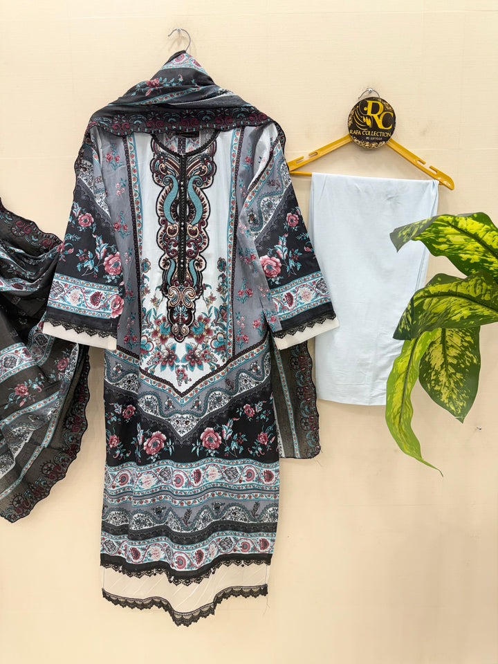 Pakistani cotton embroidered suits