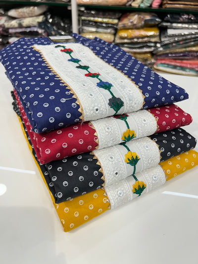 Cotton Unstich Suit 1378