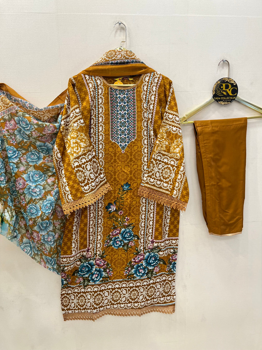 Semi Cotton printed Suits