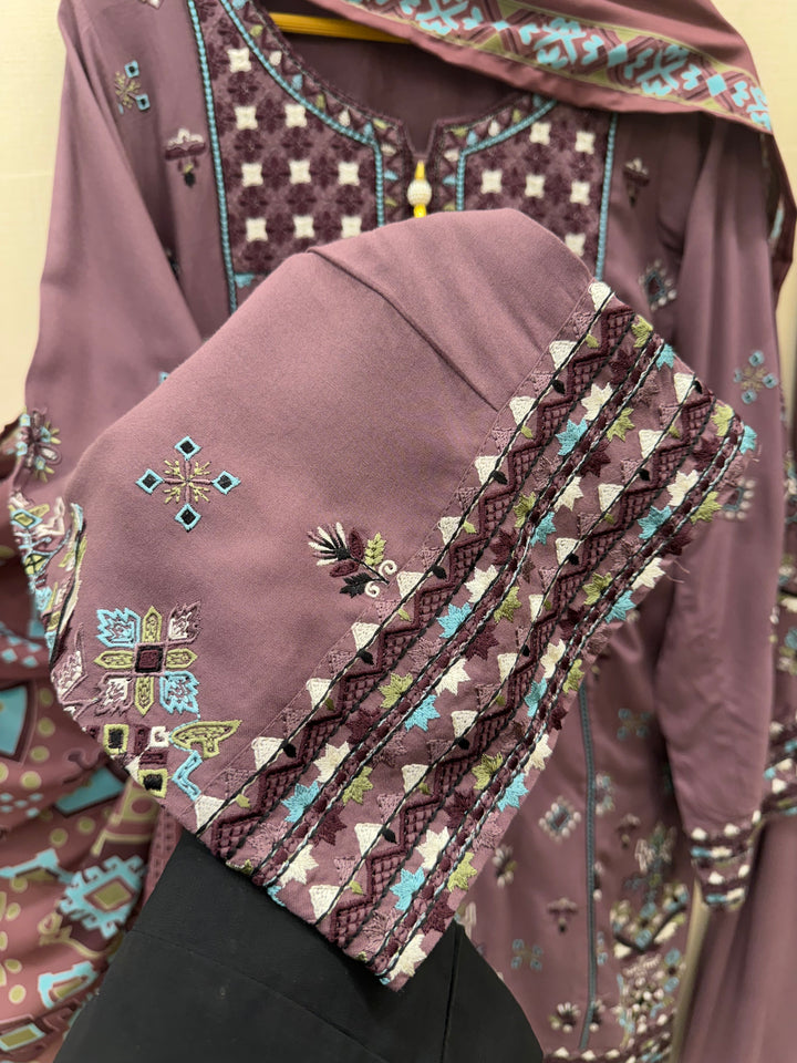 Embroidered Farshi Salwar Suits