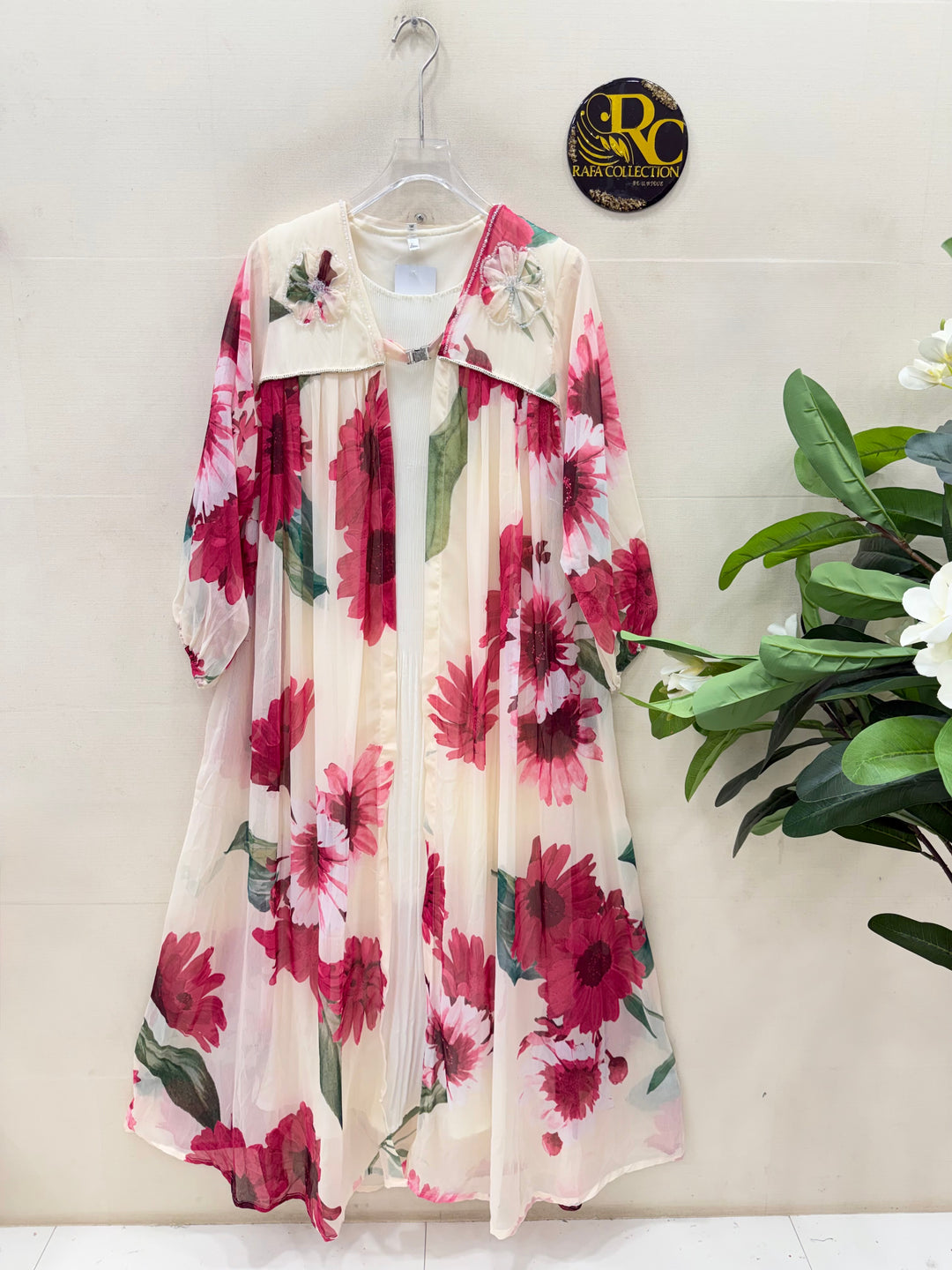Floral shrug gowns