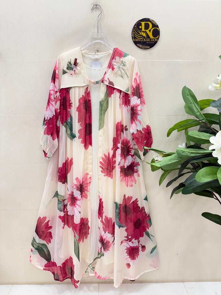Floral shrug gowns