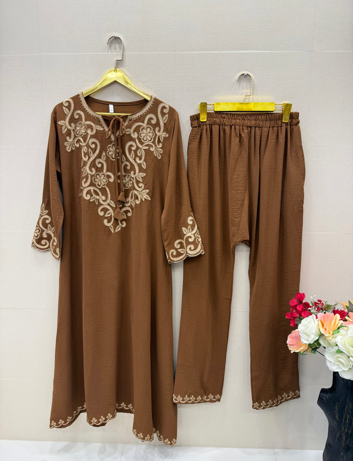 Imported embroided co-ord sets