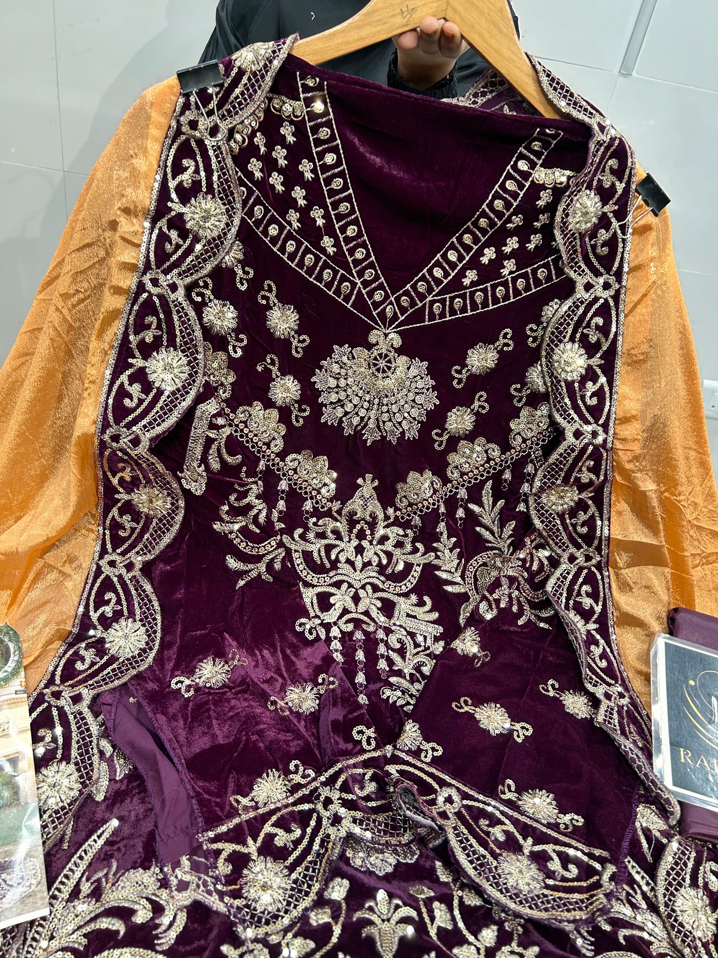 Velvet Unstitch Suit  1517