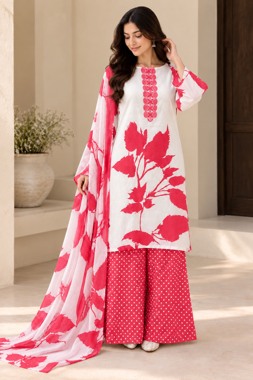 Slub Cotton Unstitched Suits