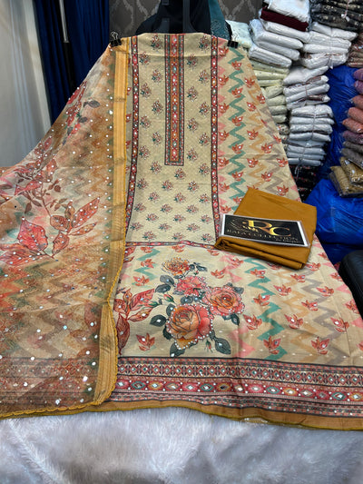 Mirror work unstich suit 575