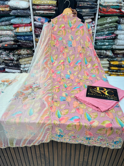 Cotton handwork suits 2133