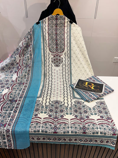 Cotton Unstich Suit 1381