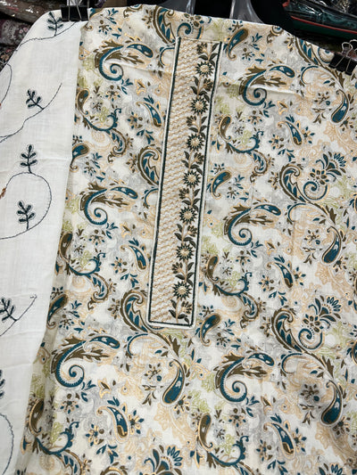 Cotton Unstich Suit 1403