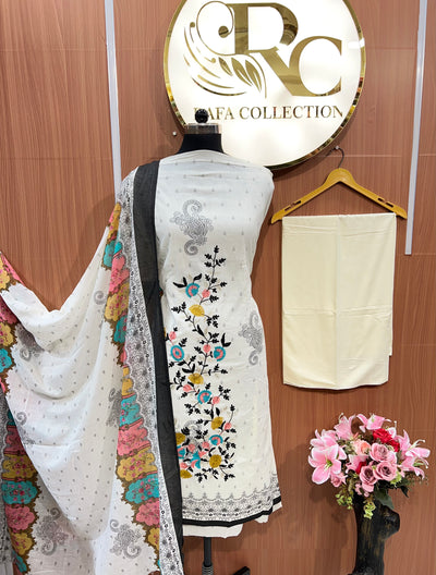 Cotton unstitch suits 2709
