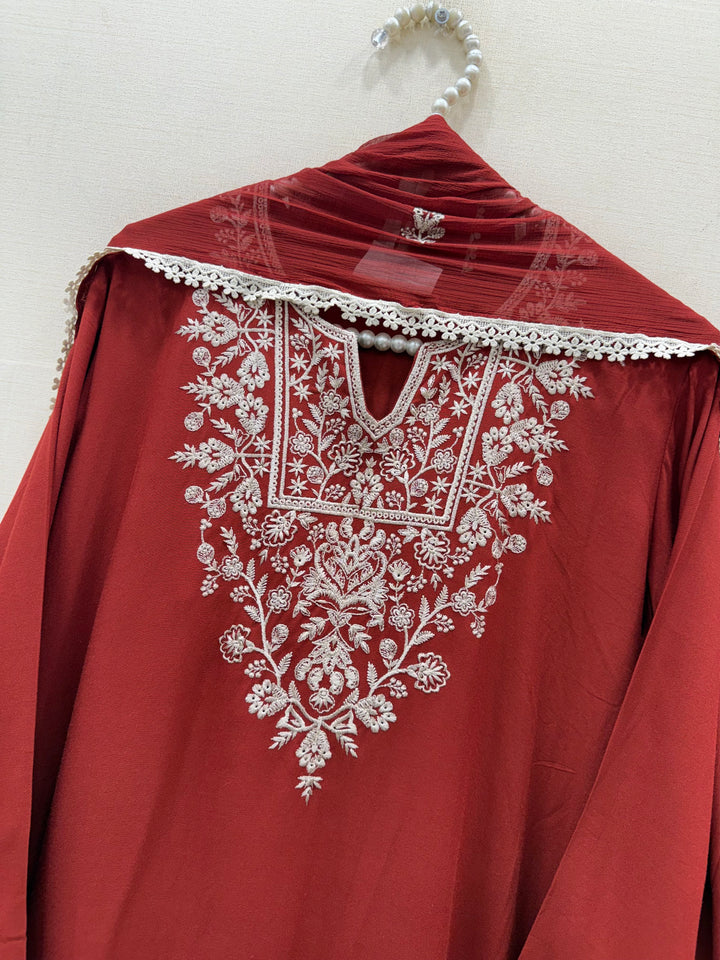 Embroidered Farshi Salwar Suits