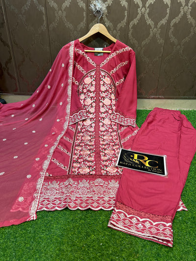 Embroided Kurti Pant Set 1065