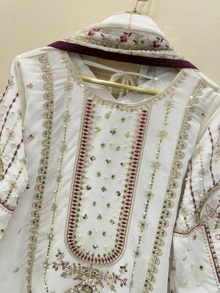 Pakistani pearl work suits