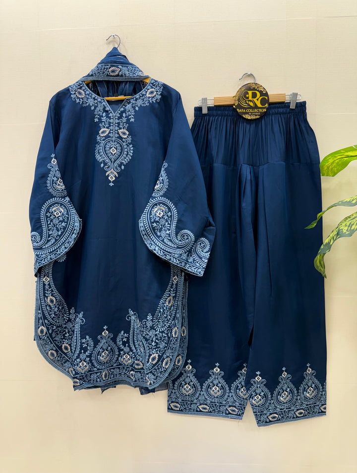 Embroided farshi suits