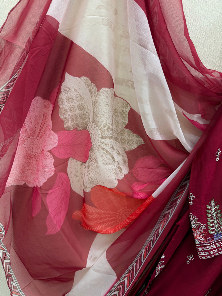 Embroidered palazzo Suits