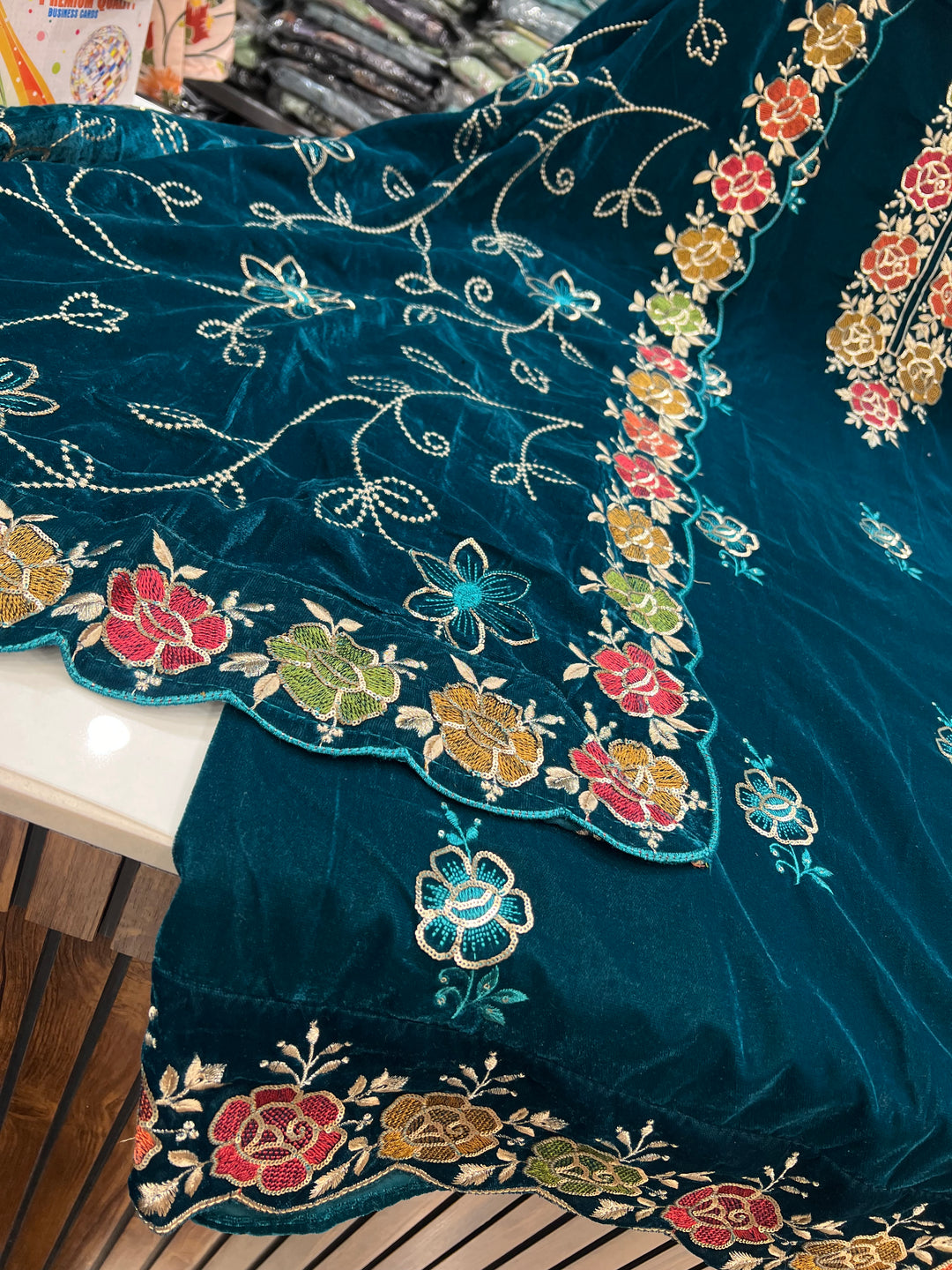 Velvet Embroidered Suit 2581