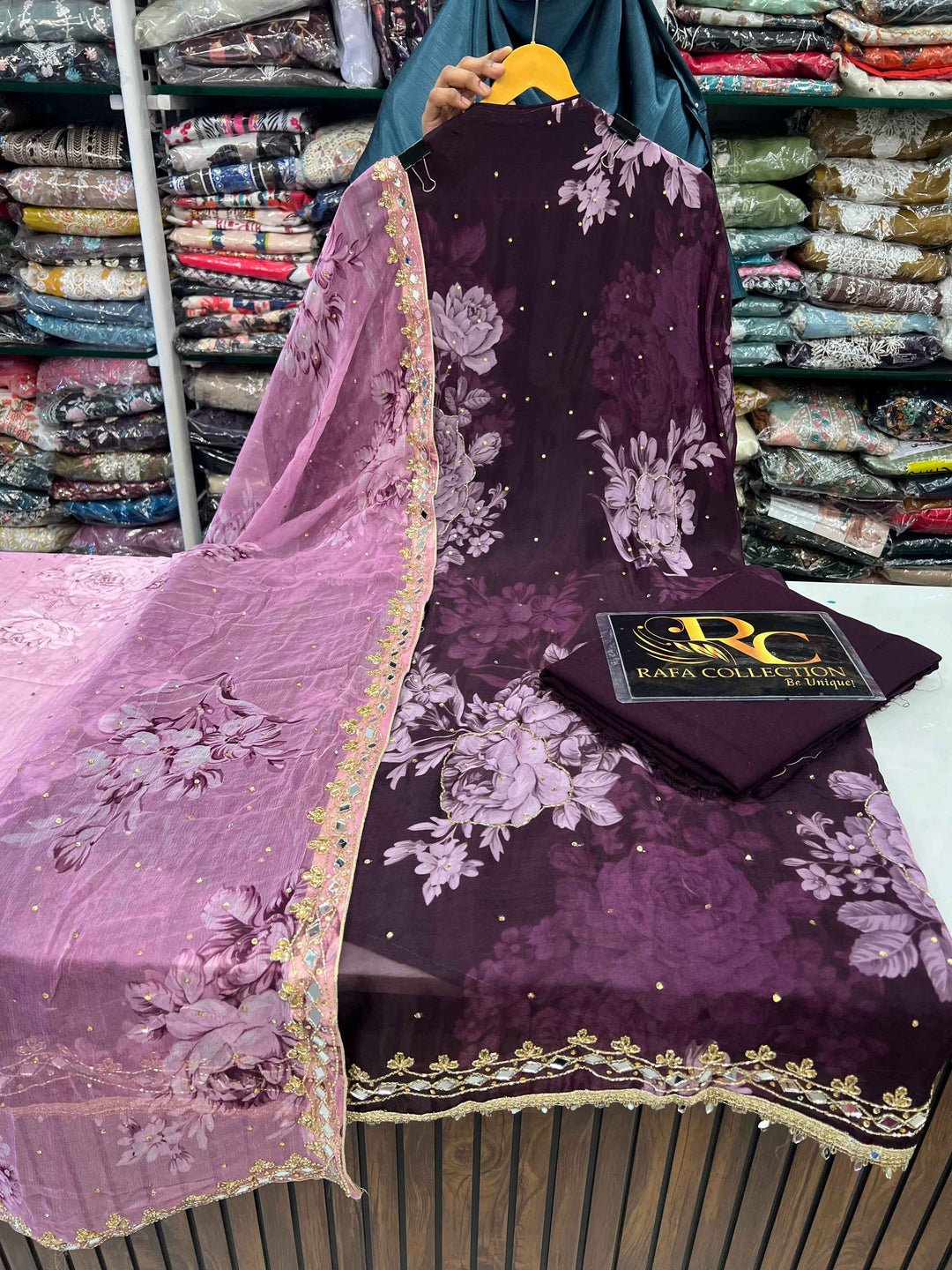 Organza Handwork Suit 2247