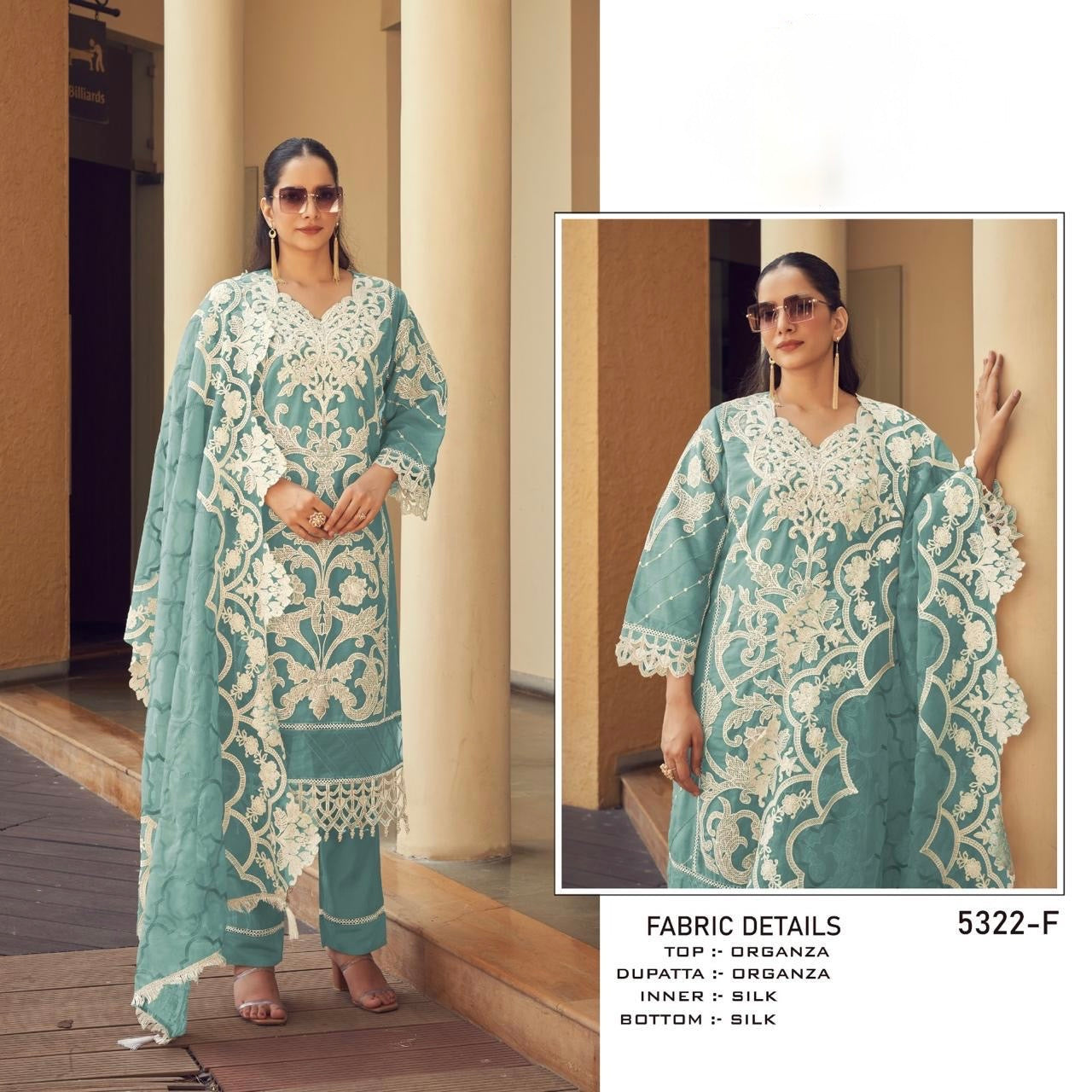 Pakistani Organza Suit 115416