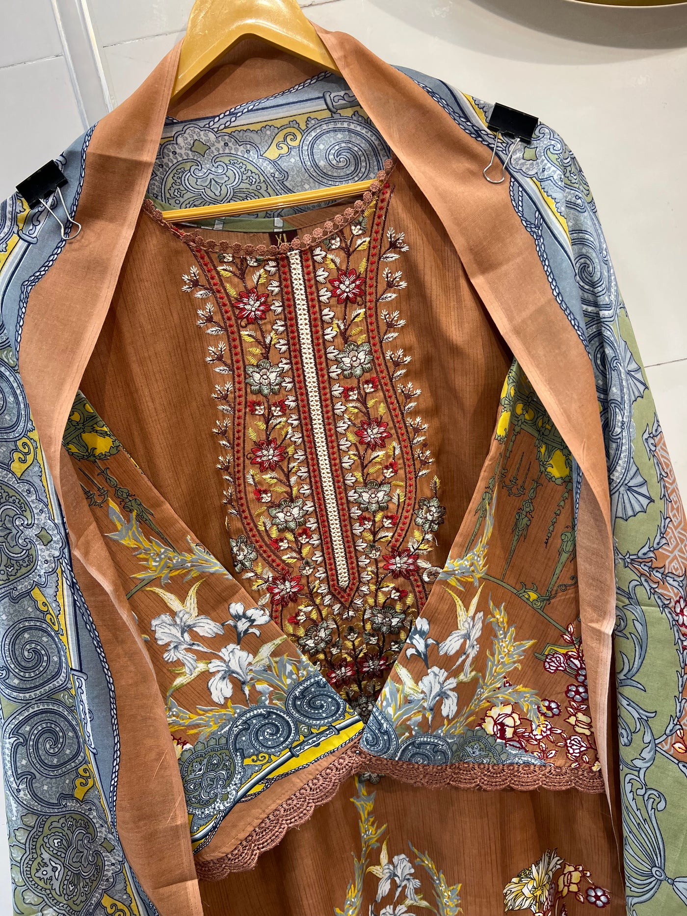 Semi cotton kurti pant suits 2150