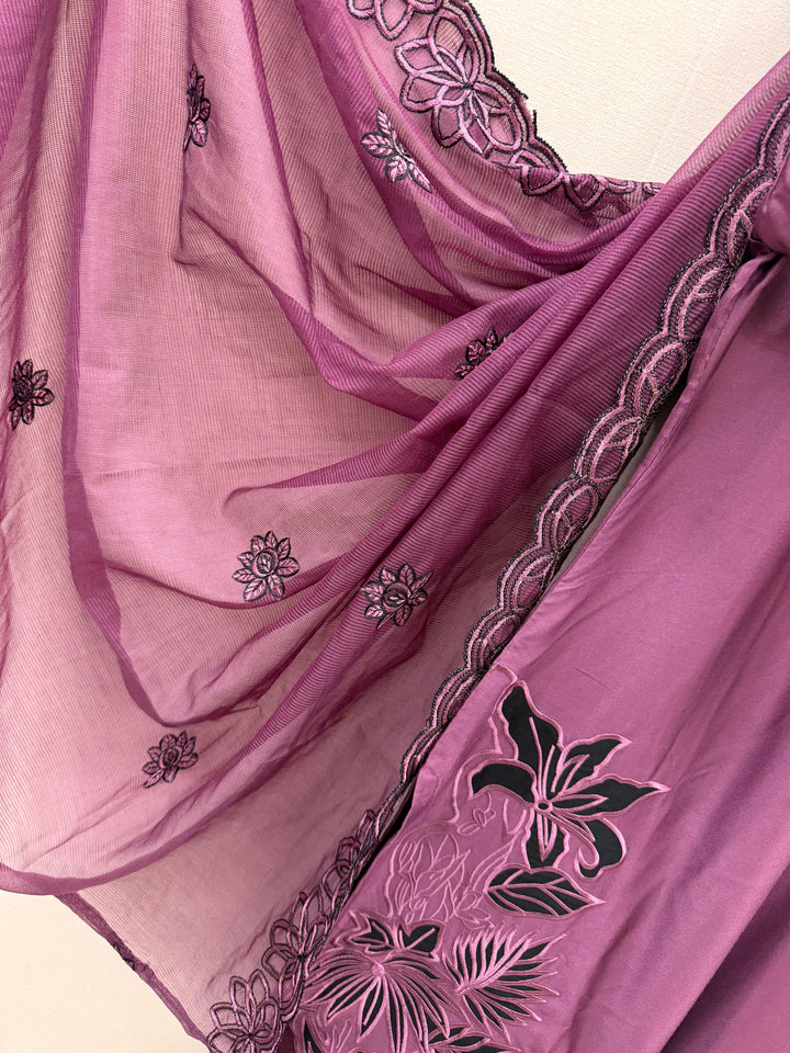 Cutwork embroidered pakistani suits