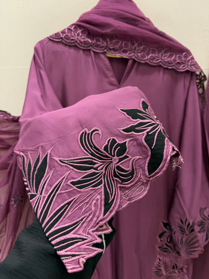Cutwork embroidered pakistani suits