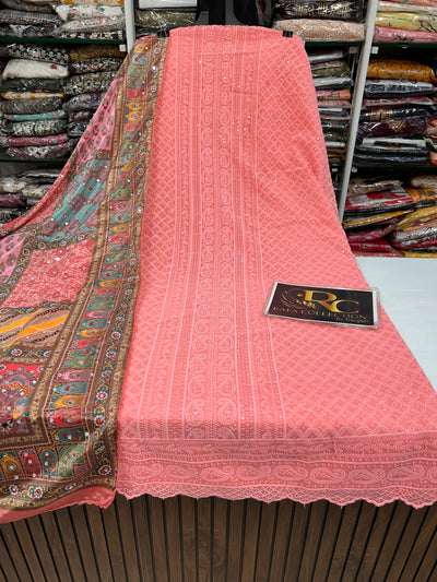Georgette Unstich Suit 1380