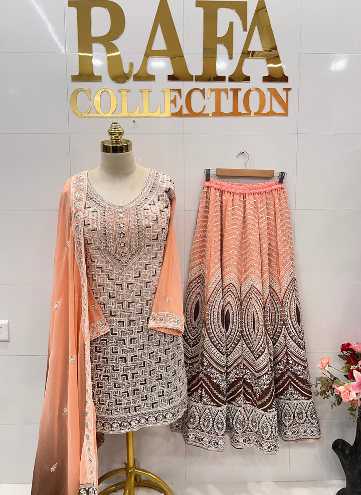 Lakhnawi wedding wear suits 59010