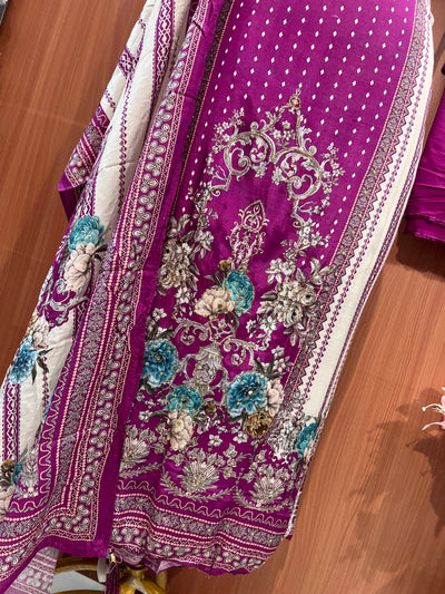 Muslin Unstitched suits 2544