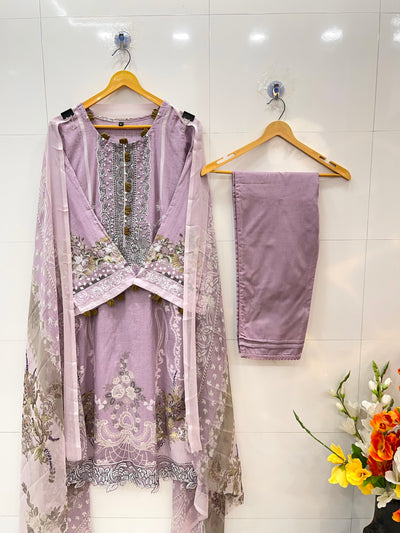 Pakistani pearl embellished suits 2745