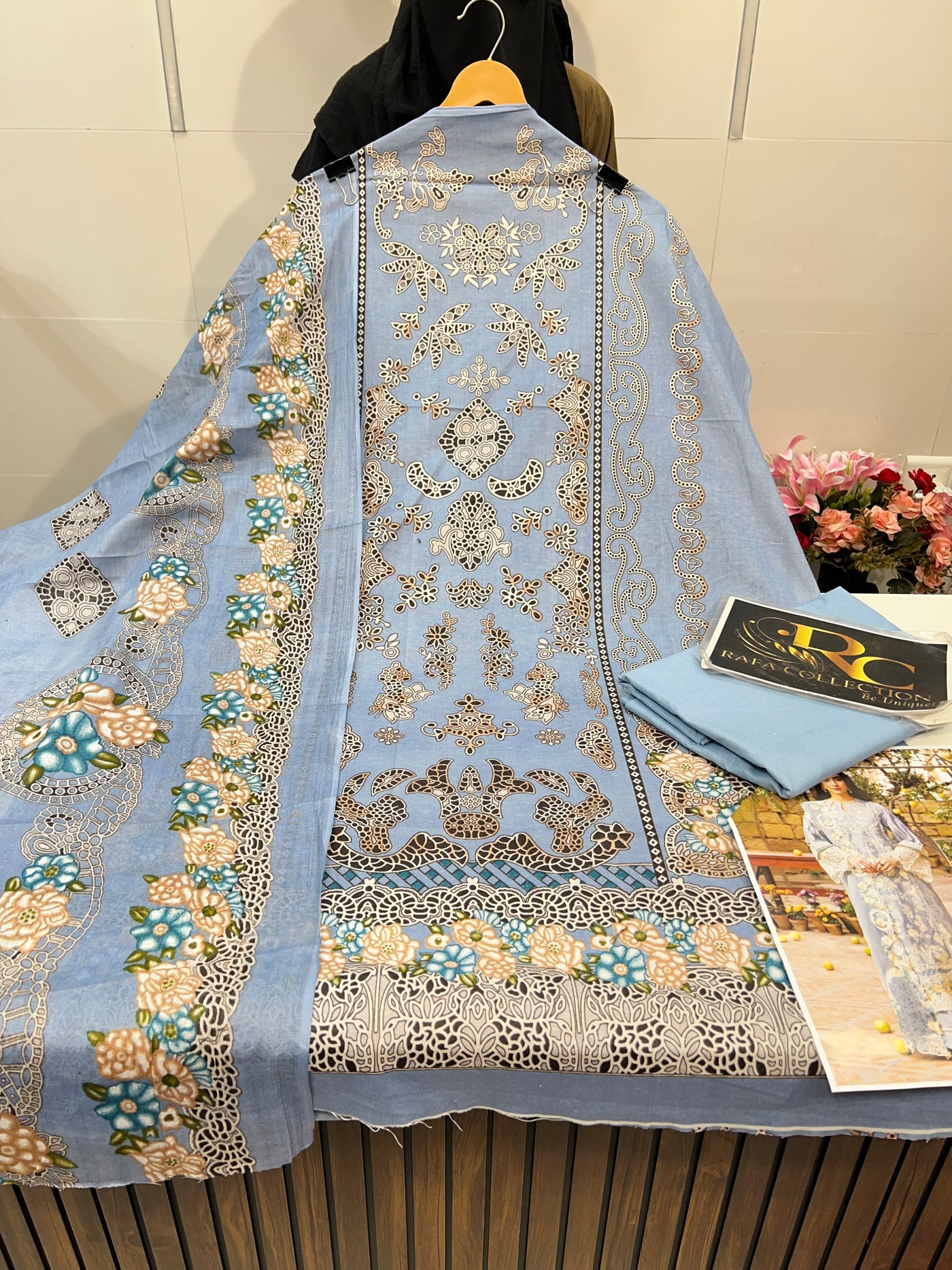 Cotton unstitched suit 1879