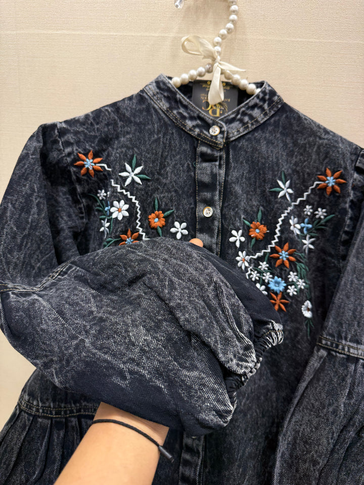 Denim long Gown