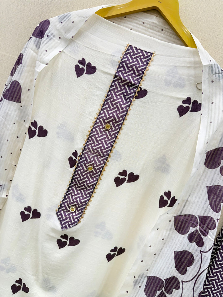 Slub Cotton Unstitched Suits