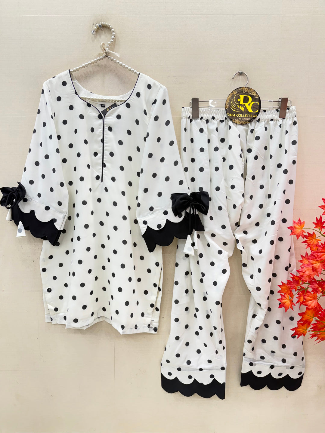 Polka Dot Farshi Salwar Suits
