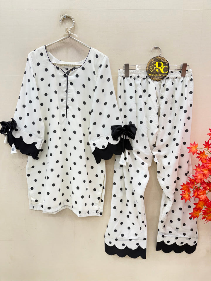 Polka Dot Farshi Salwar Suits