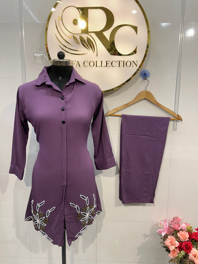 Crinkle Co-Ord Set 1171