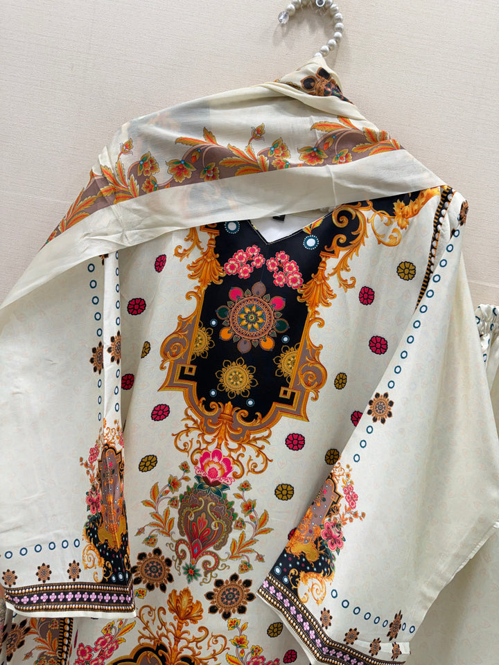 Satin Printed Suits