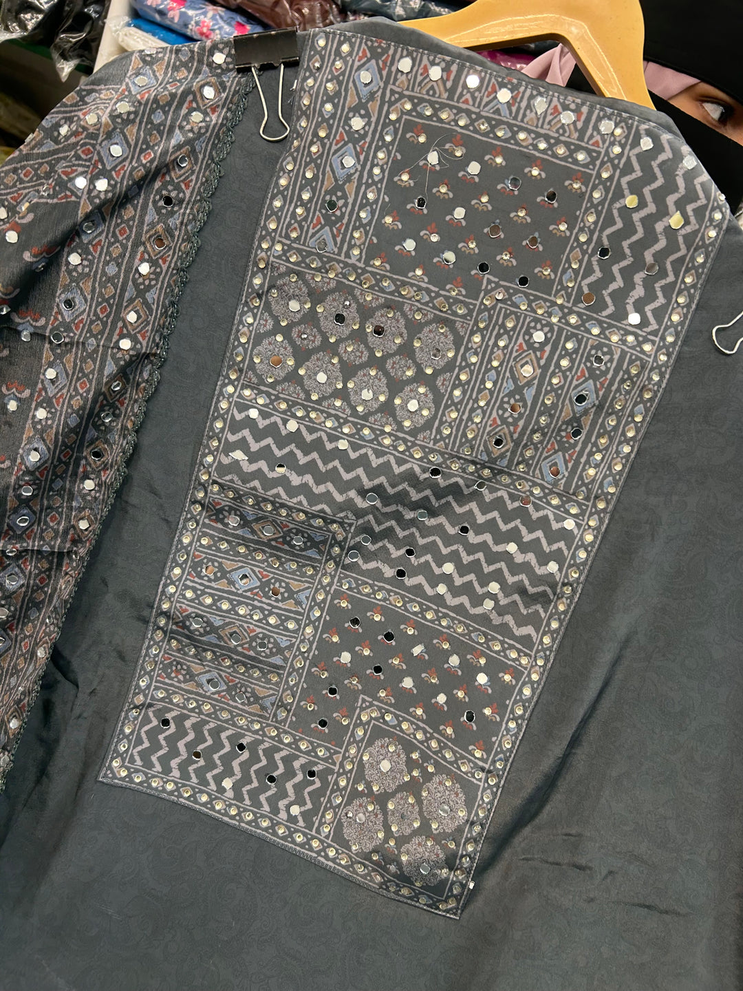 Mirrorwork unstitched suits