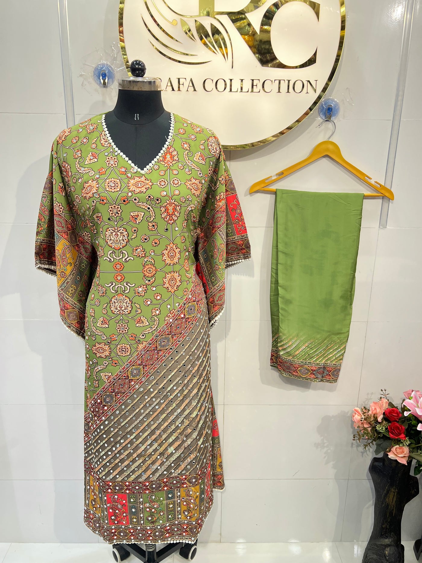 Saachi Mirror Work Kaftan Suit 1847