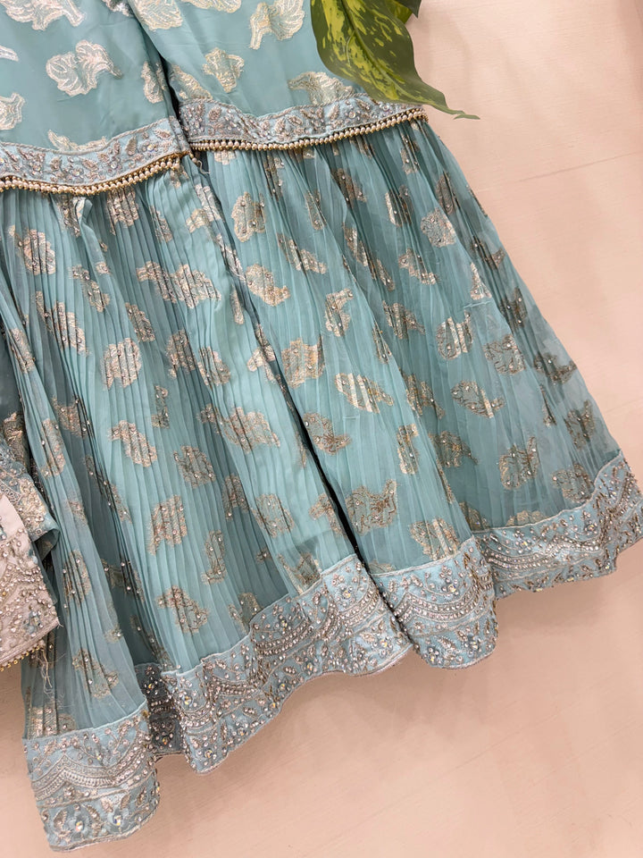 Pakistani tri color Garara suit