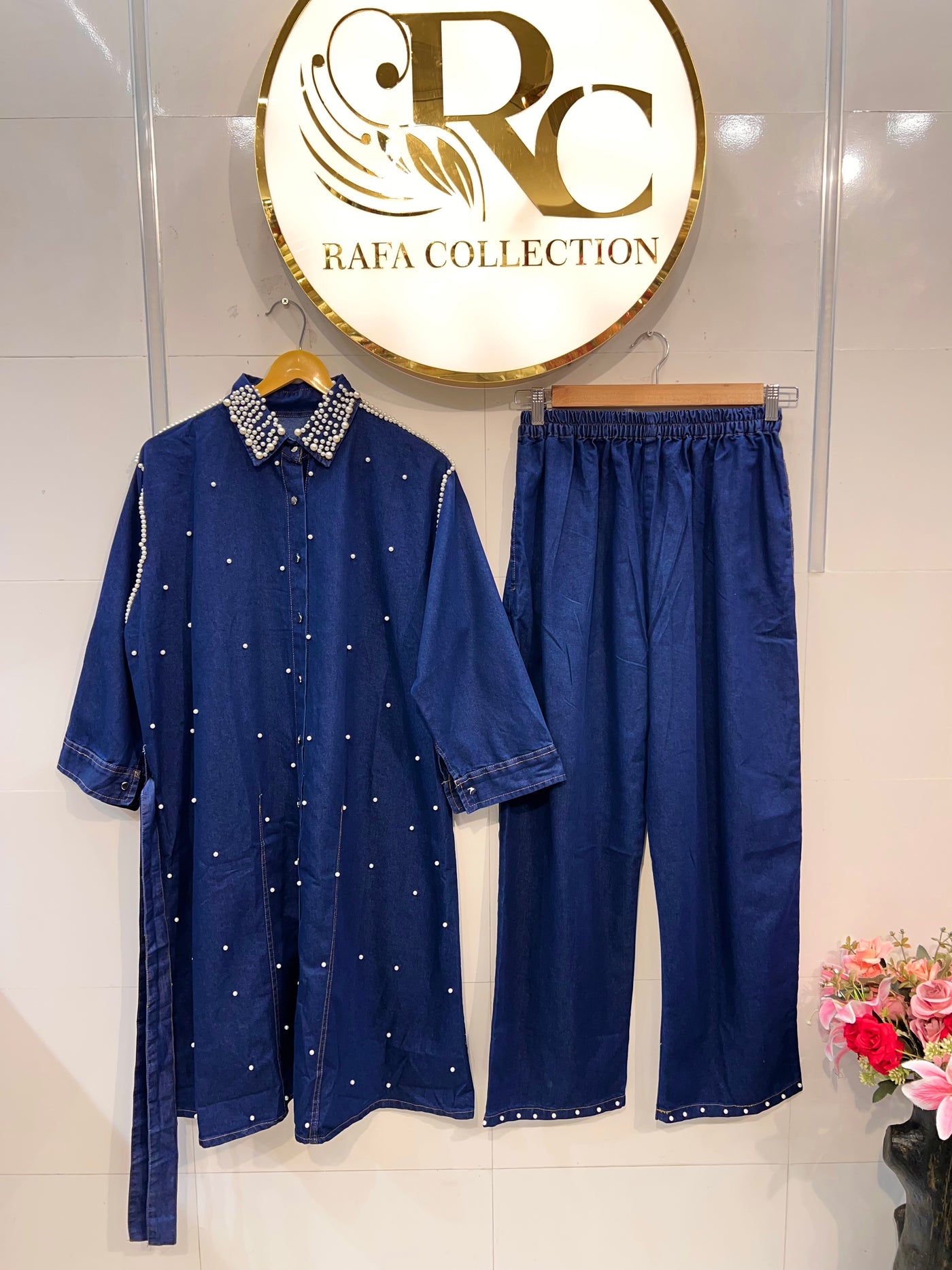 Denim long Co-ord sets 2344